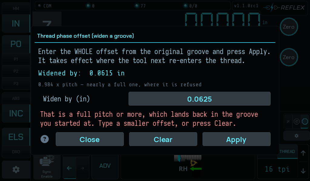 Refused at a pitch