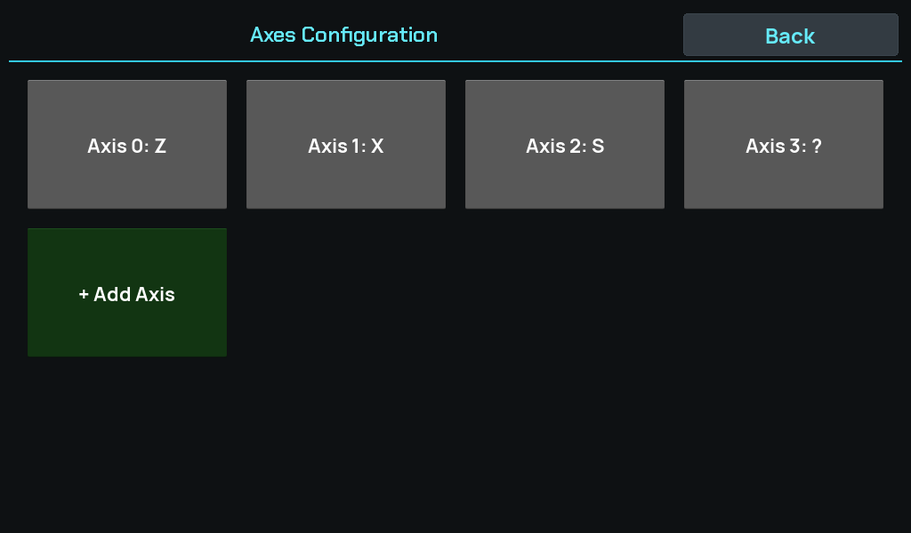 Axes setup